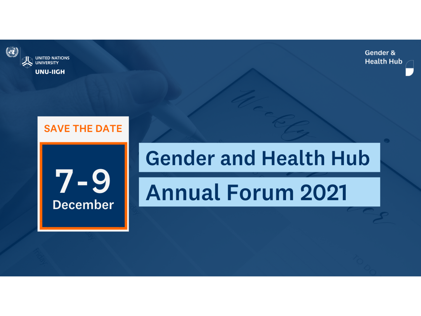 Gender and Health Hub Annual Forum