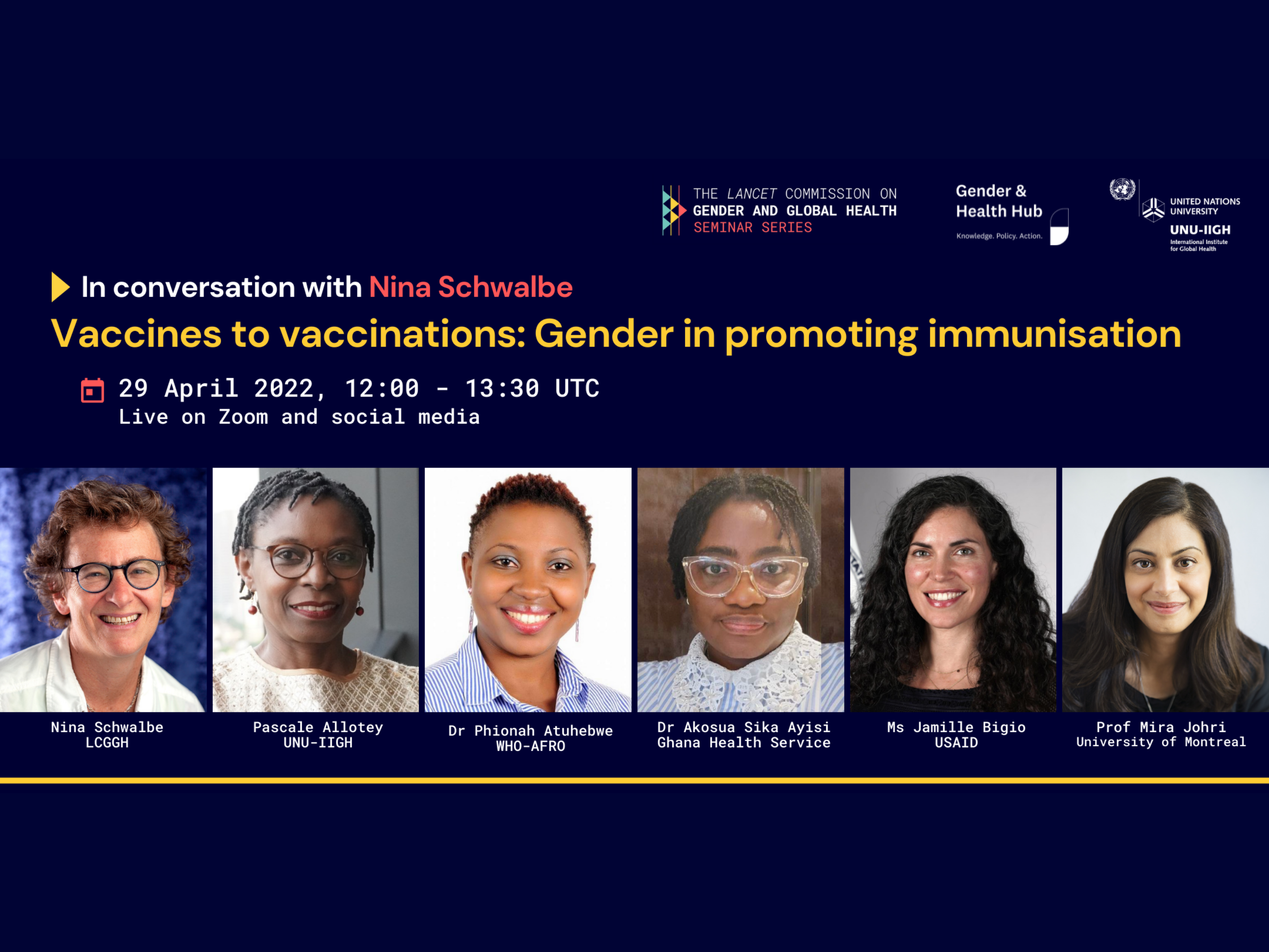 Webinar: Vaccines to Vaccinations: Gender in Promoting Immunisation